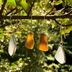 Seaglass earrings