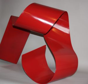 Red Steel Sculpture