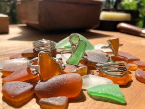 seaglass rings